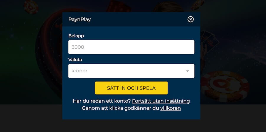 Hur PlayToros insättning fungerar