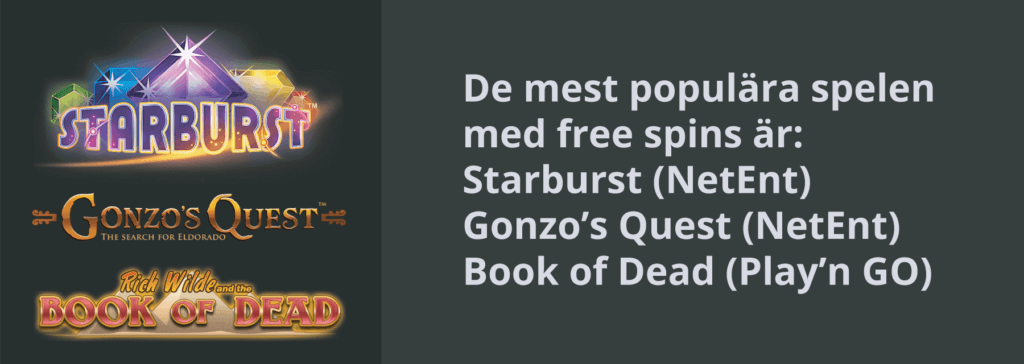 populära free spins slots