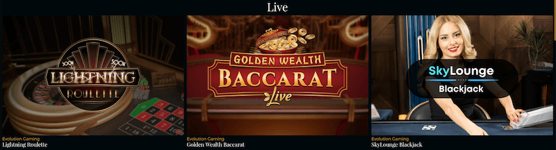 Premier Live Casino live casino.