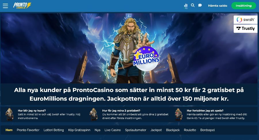 Pronto Casinos gratisbet