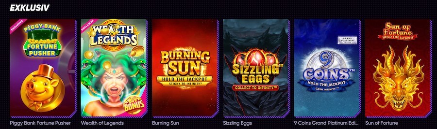 QuickCasinos exklusiva slots