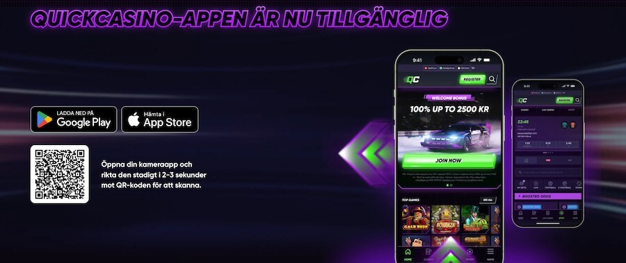 QuickCasino i mobilen