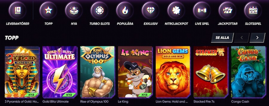 QuickCasinos spel