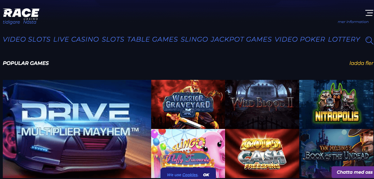 Race Casino Bonus