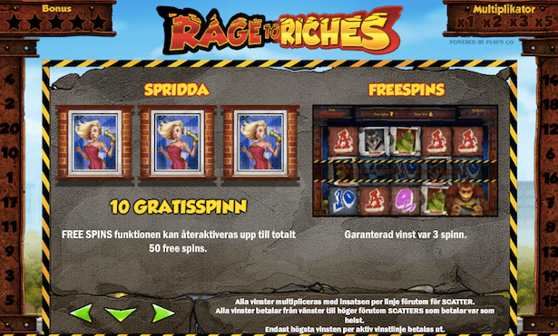 Rage to Riches Bonus