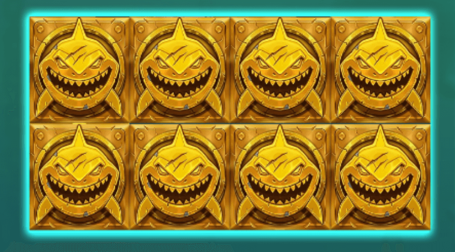 Golden Shark-symboler från Razor Returns.
