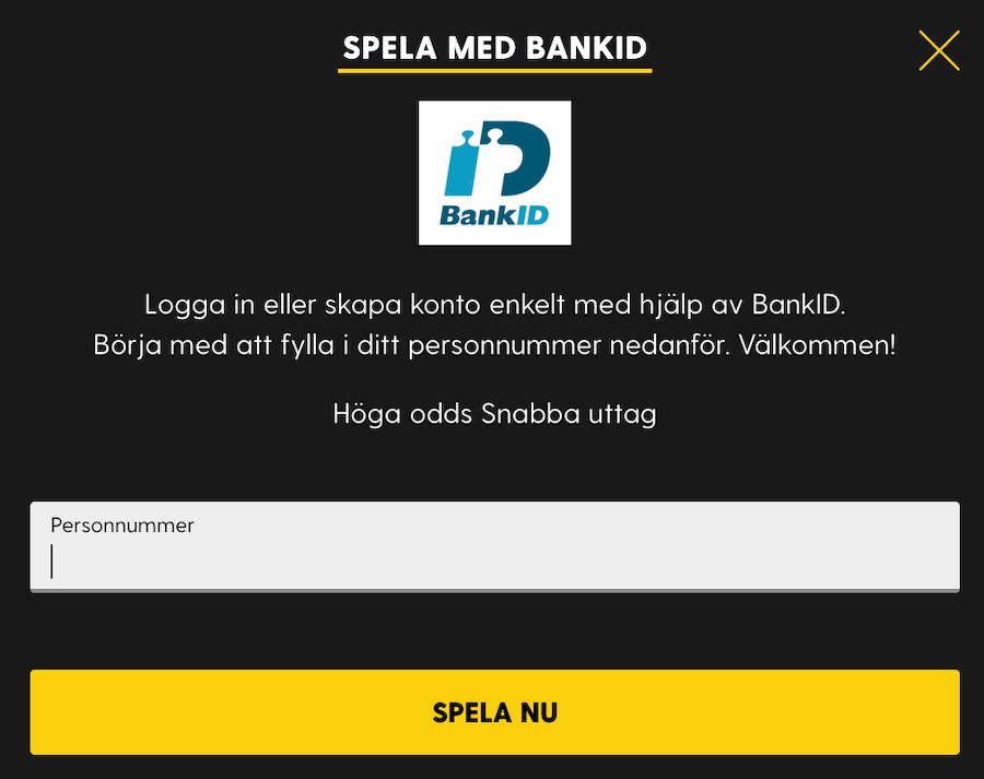 Registrering.