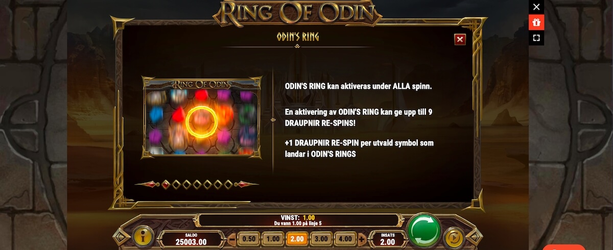 Ring of Odin slot