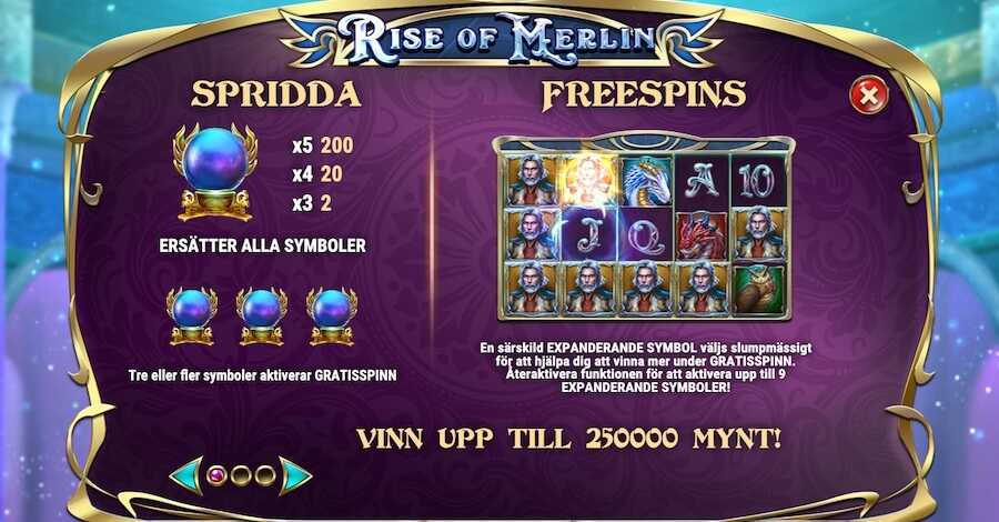 Rise of Merlin free spins