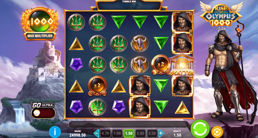 Rise of Olympus 1000 spelplan