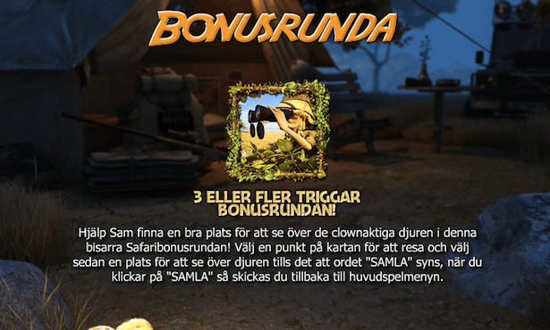 Safari Sam Bonus