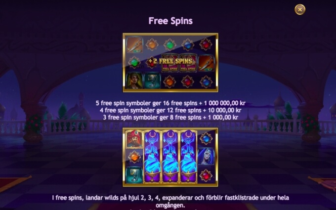 Sahara Nights Slot Bonus Free Spins