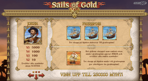 Sails of Gold Bonus