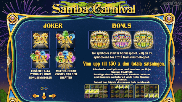 Samba Carnival Bonus