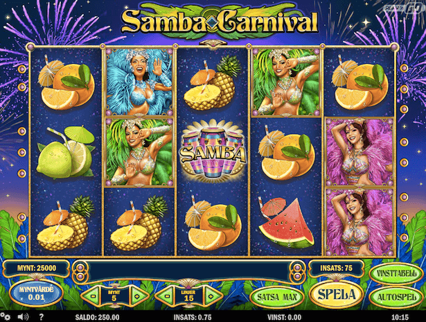 Samba Carnival Bonus