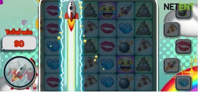 Emojiplanet slot raket-bonussymbol