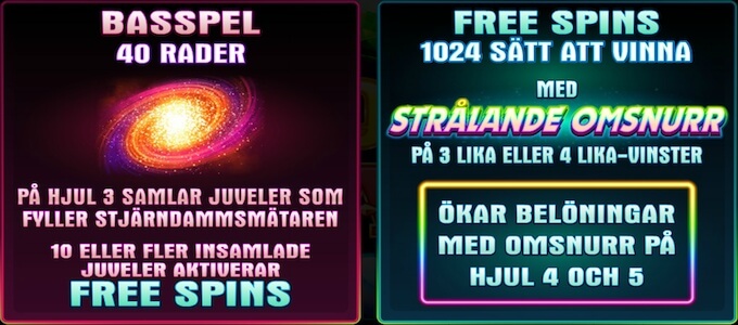 Stardust free spins