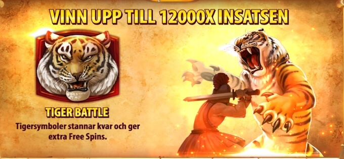 Tiger's Glory free spins