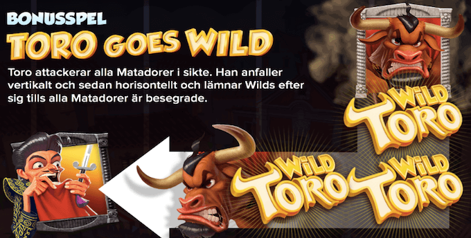 Wild Toro bonus