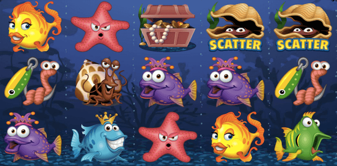 Spela Fish Party hos SveaCasino Fish Party spelplan