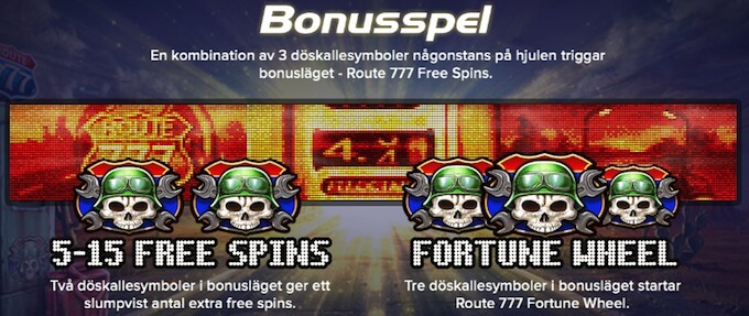 Route 777 free spins