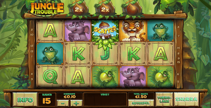 Jungle Trouble spelplan