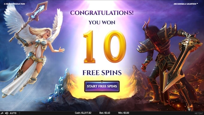 Archangels: Salvation free spins 