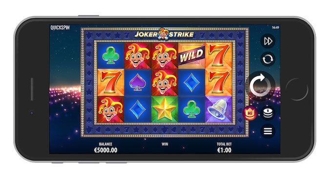 Spela Joker Strike slot i mobilen