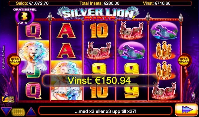 Silver Lion Free Spins