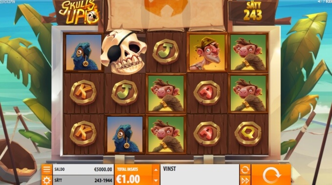 Skulls UP Slot Bonus Game