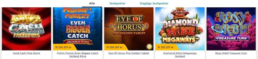 Slots hos Slingo Casino