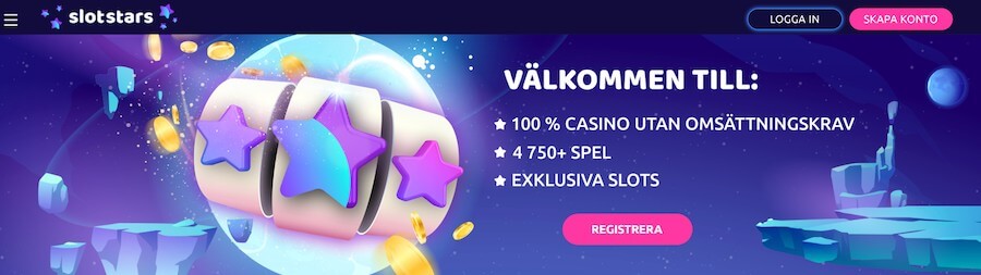 Slotstars startsida