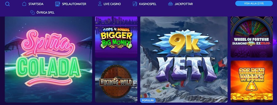 Slotstars spel