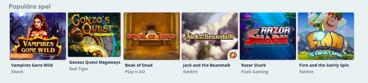 Speedy Casino spel