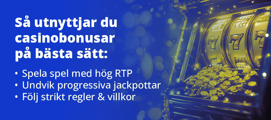 Hur man spelar med casino bonusar