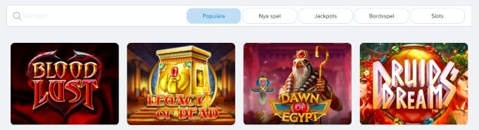 Spelklart Casino spel