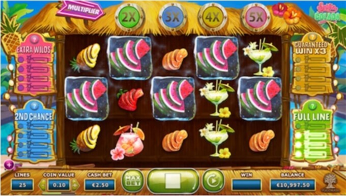 Spina Colada slot spelplan