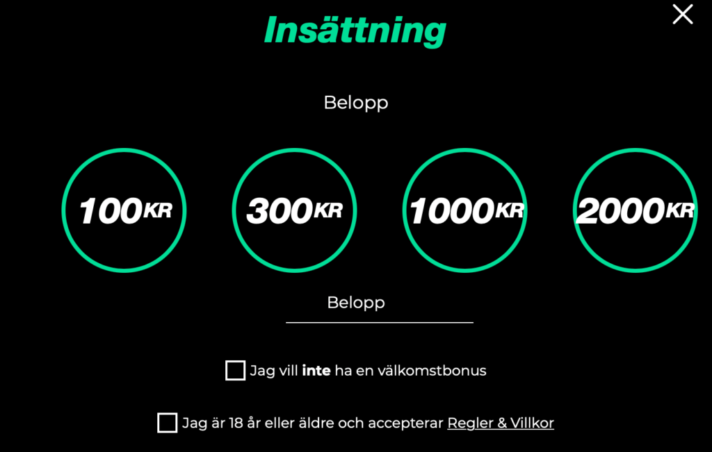 SpinLovers insättning.