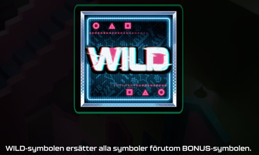 Wild symbol från Squid Game One Lucky Day med information om att symbolen ersätter alla symboler utom Bonussymboler.