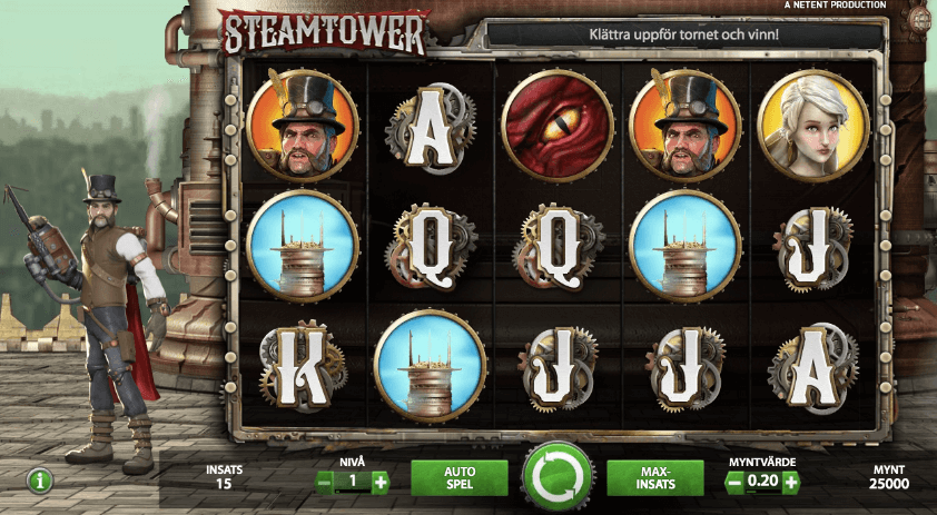 Steam Tower spelplan.