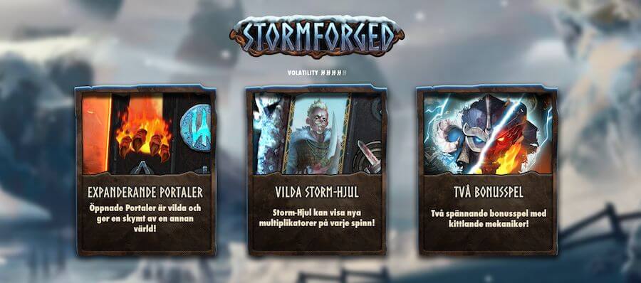 Stormforged bonusfunktioner