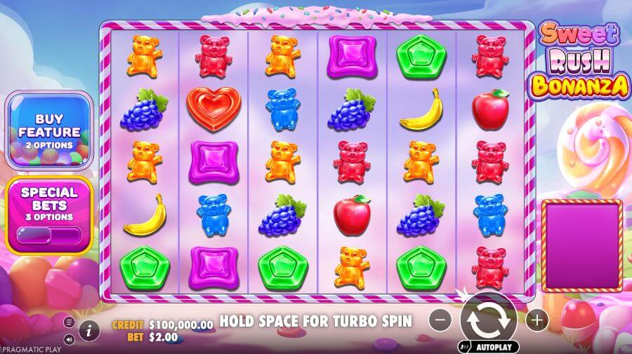 Sweet Rush Bonanza huvudspelet