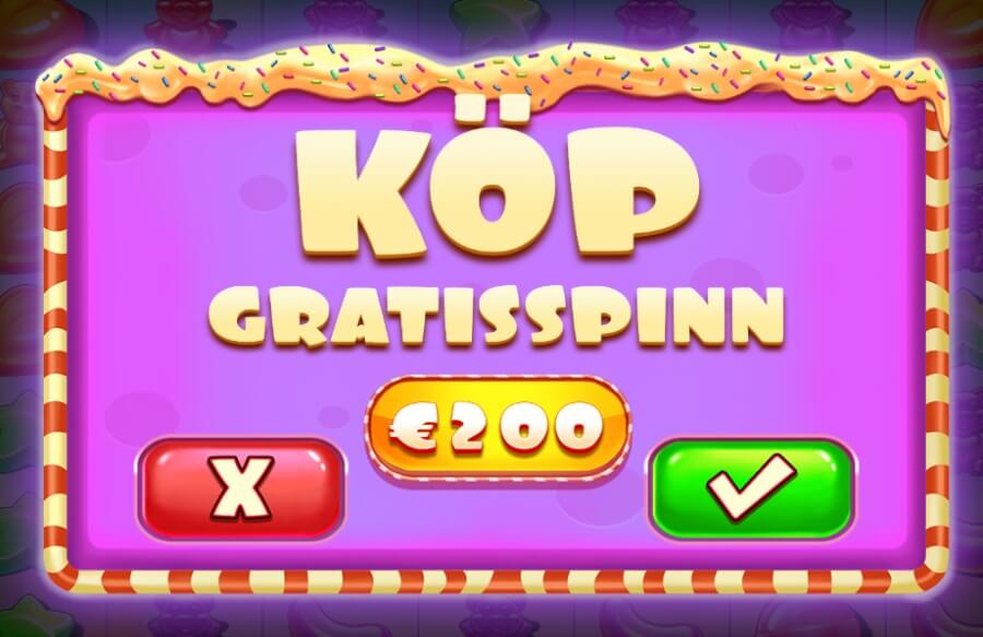 Köp Free spin - meny från Sugar Rush.