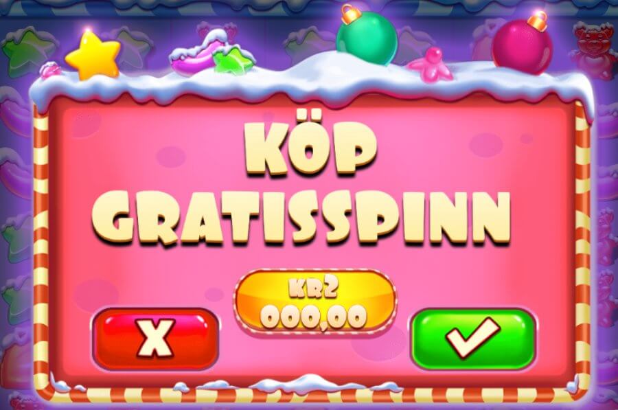 Köp Free spin - meny från Sugar Rush Xmas.