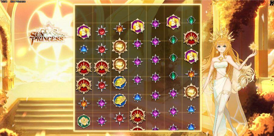 Sun Princess free spins-läge