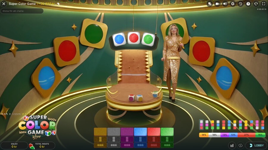 Super Color Game huvudspelet