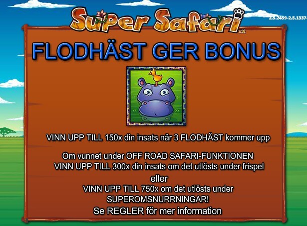 Super Safari Slot Bonus