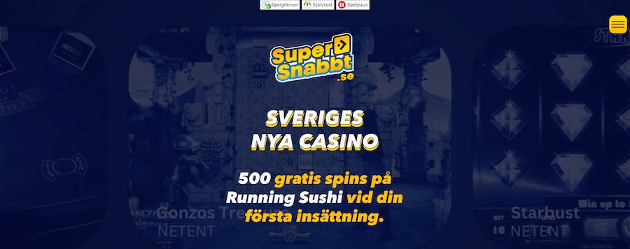 Supersnabbt Casinos startsida