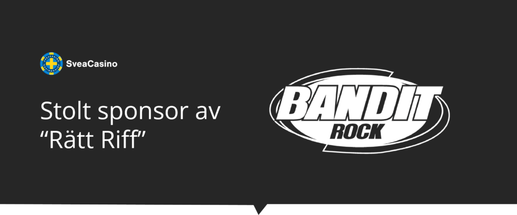 SveaCasino ny sponsor till Bandit Rock