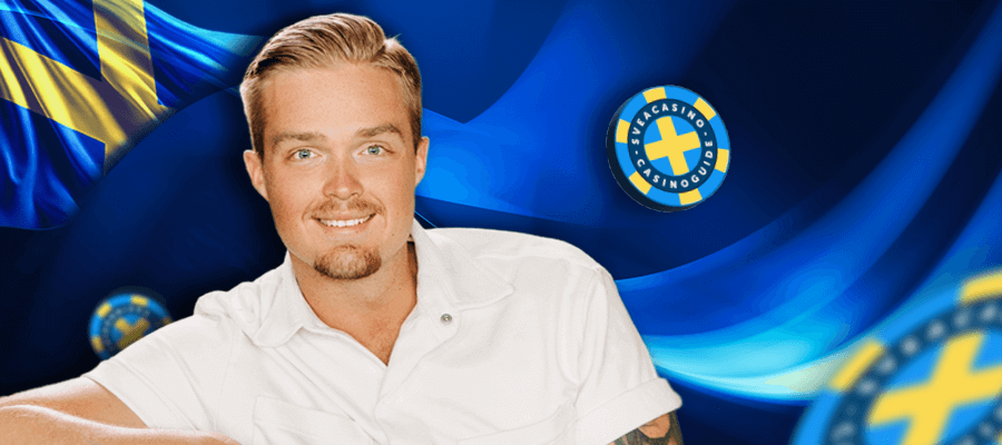 Max Widegren, live casino streamer på SveaCasino